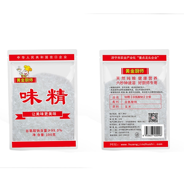 黄金厨师味精红袋100g